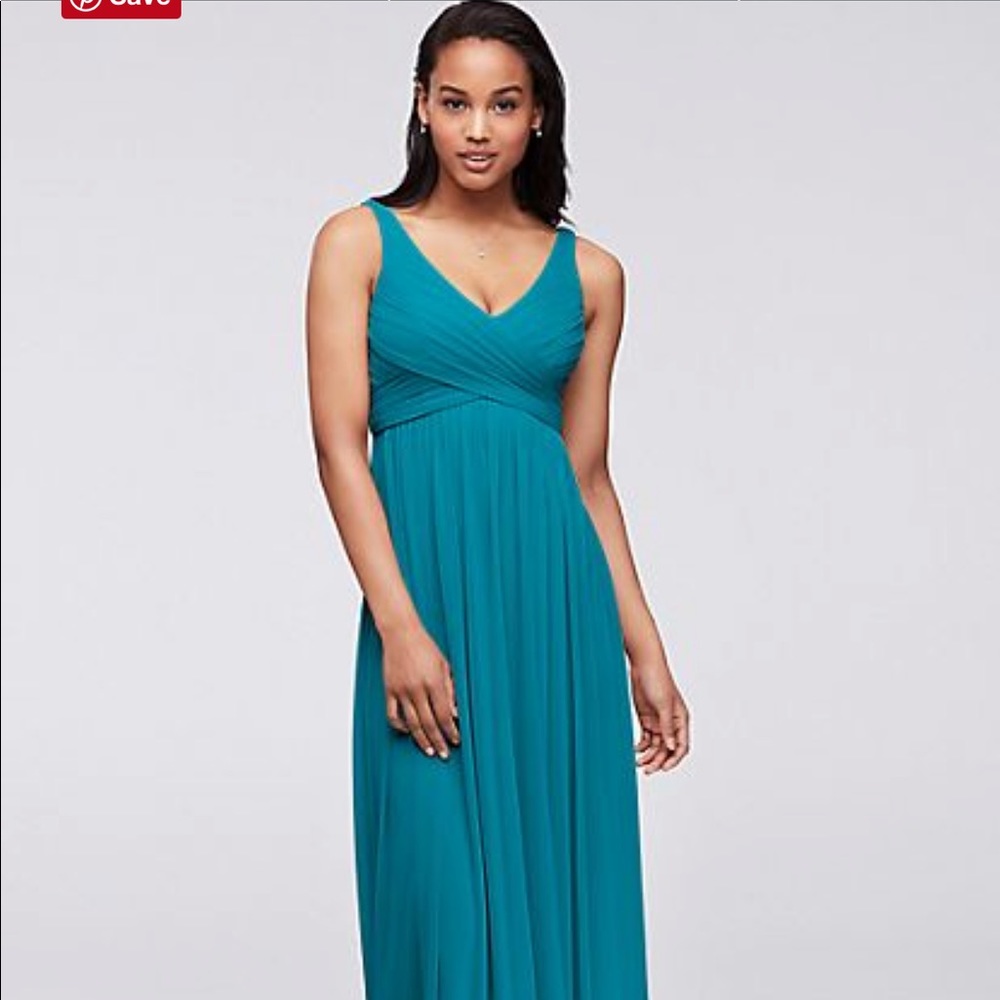 Long Bridesmaid Dress in “Oasis” Size 6